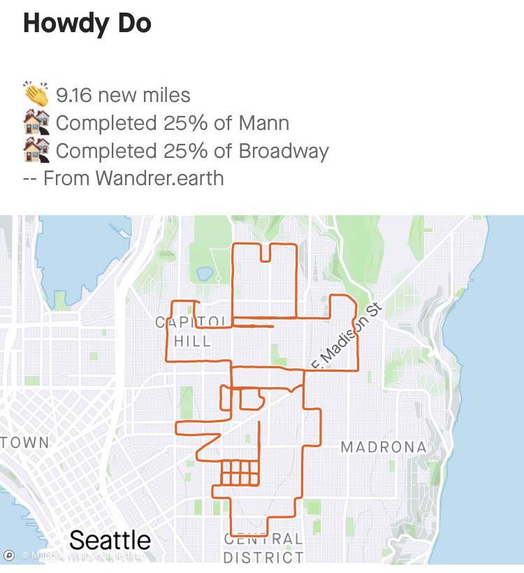 An image of a bike ride in the shape of a cowboy's head